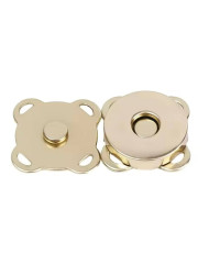Magnetic sew-on button 14 mm, gold