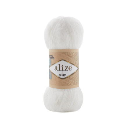 Yarn Alize 3 Seasons white (55)