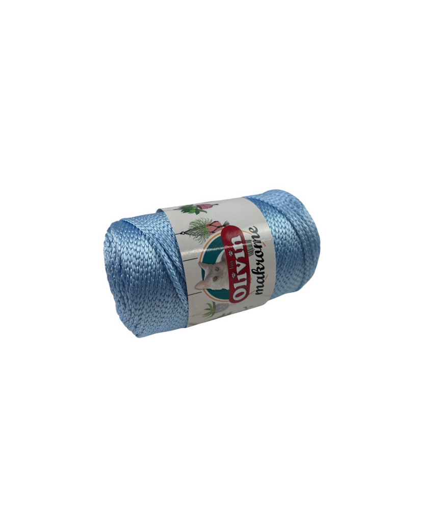 Polypropylene cord Macrame Lux, blue (826) Polypropylene cord Macrame Lux, blue (826)