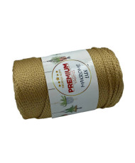 Polypropylene cord Macrame Lux, gold (831)