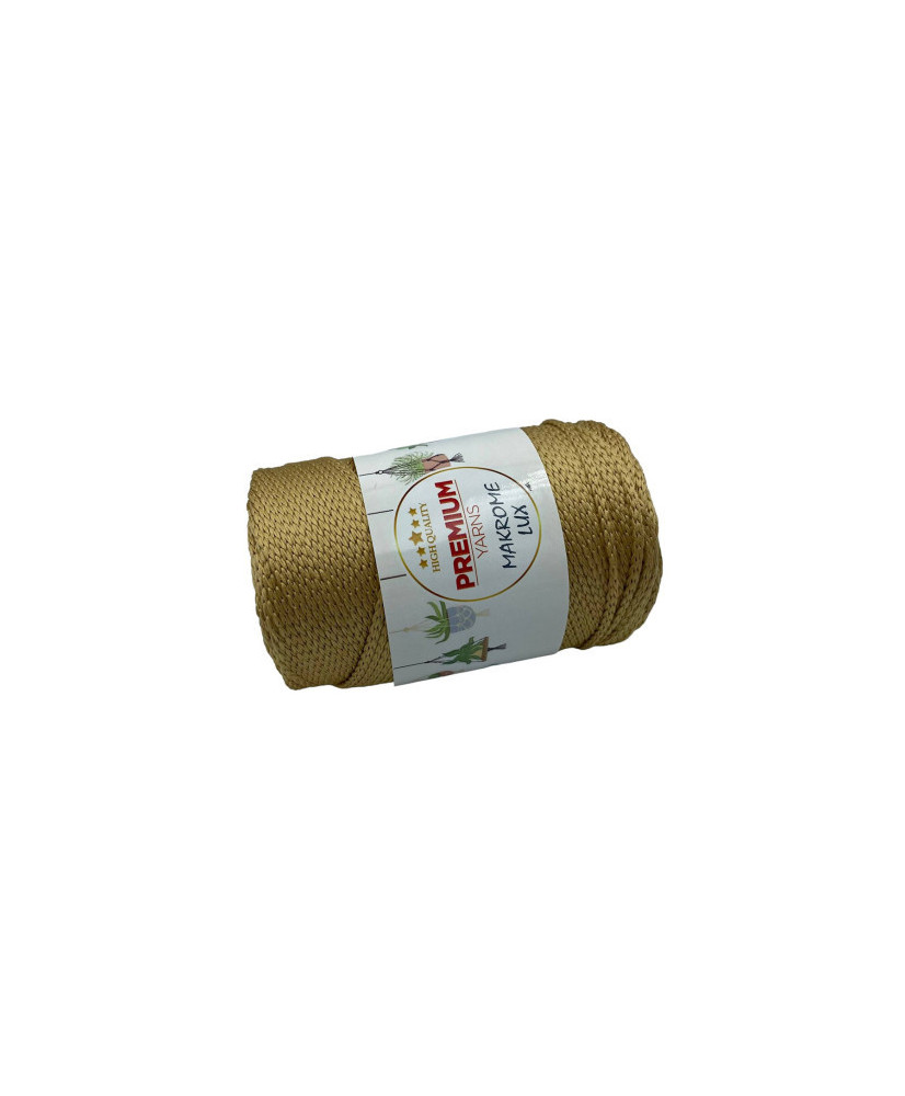 Polypropylene cord Macrame Lux, gold (831) Polypropylene cord Macrame Lux, gold (831)