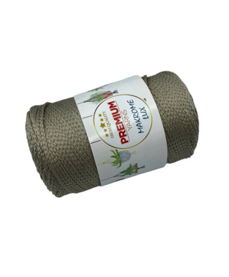 Polypropylene cord Macrame Lux, mocha (849)
