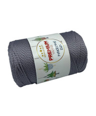 Polypropylene cord Macrame Lux, gray (850)