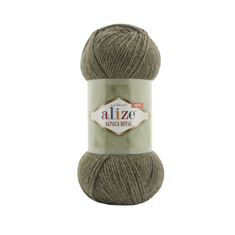 Пряжа Alize Alpaca Royal New хакі (577) Пряжа Alize Alpaca Royal New хакі (577)