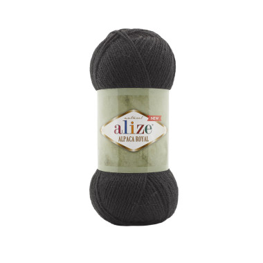 Пряжа Alize Alpaca Royal New черный (60)