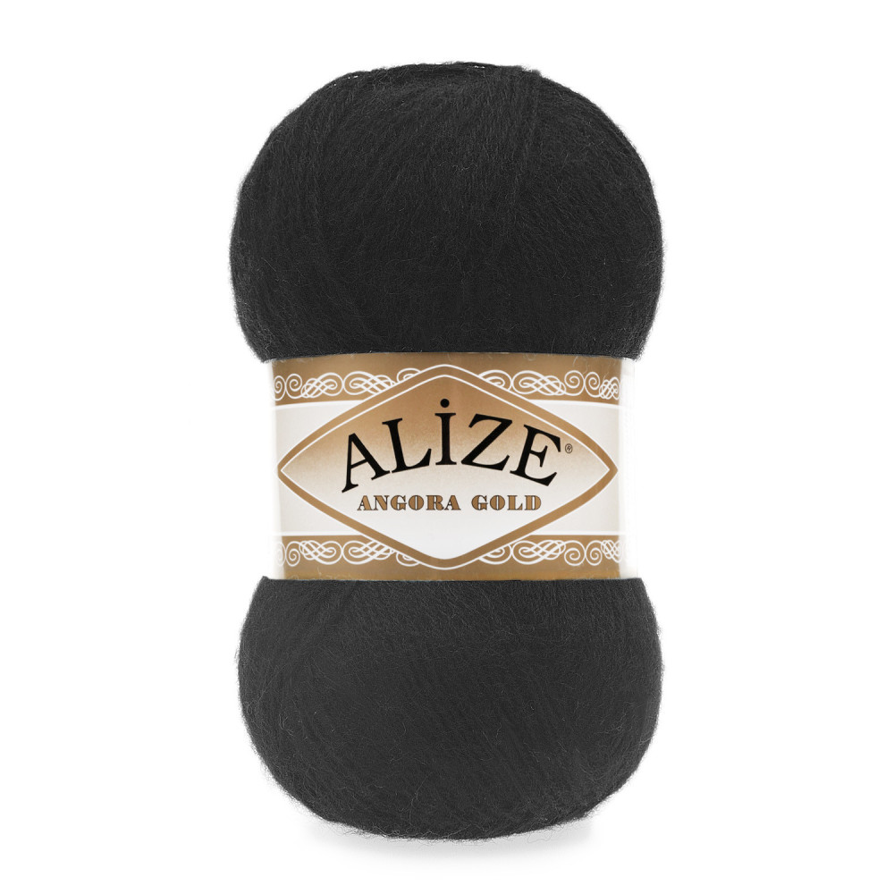 Пряжа Alize Angora Gold черный (60)