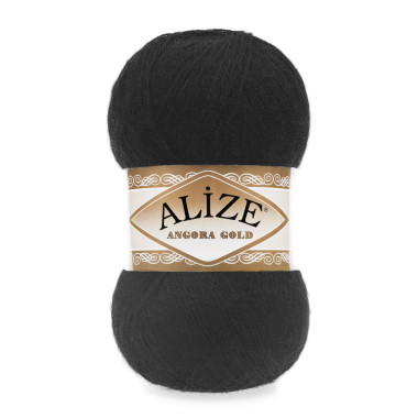 Пряжа Alize Angora Gold черный (60)