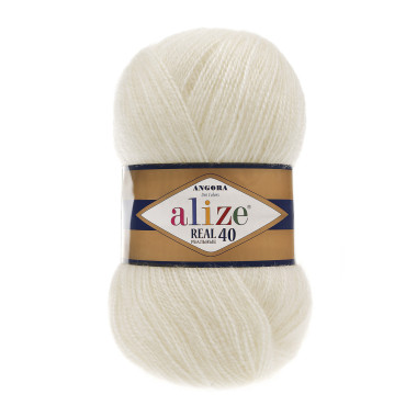 Пряжа Alize Angora Real 40 жемчужный (450)