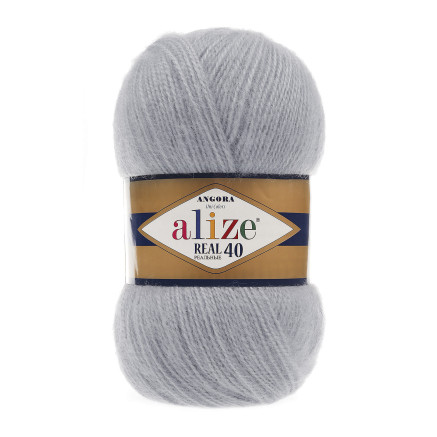 Yarn Alize Angora Real 40 gray (21)