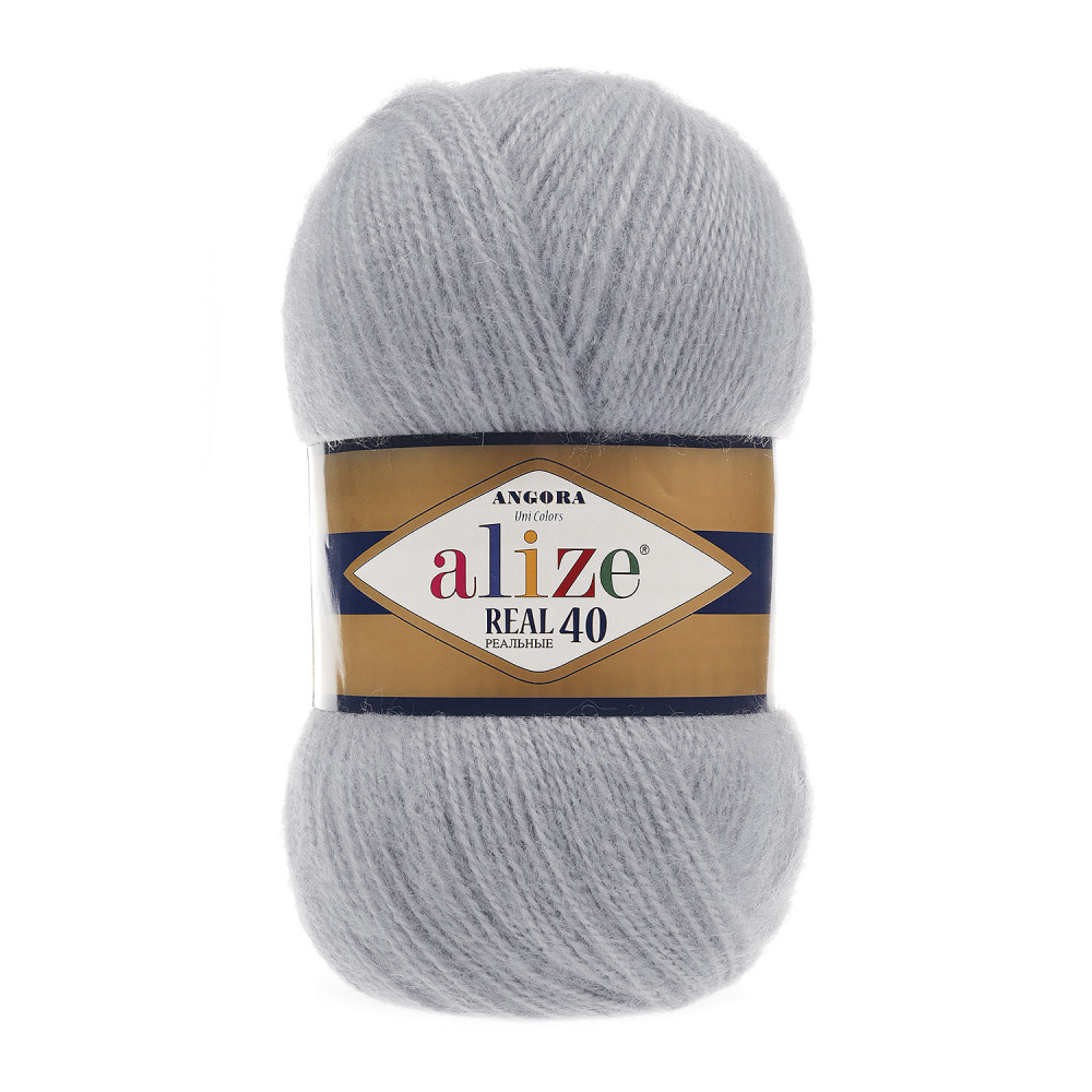 Пряжа Alize Angora Real 40 серый (21)