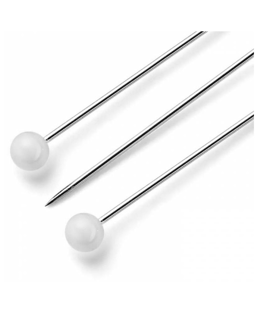 Steel pins with glass head 0.80*48 mm, 30 g, Prym (029255)