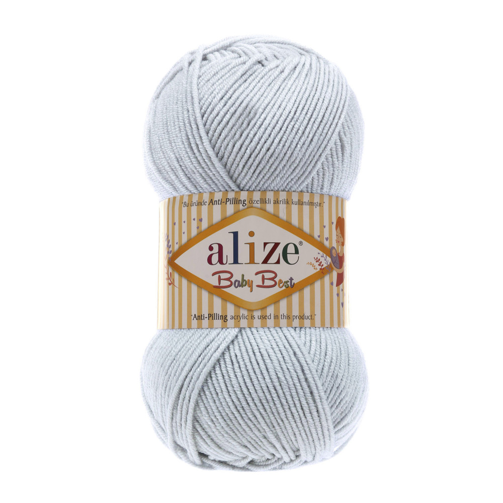 Yarn Alize Baby Best light gray (224)