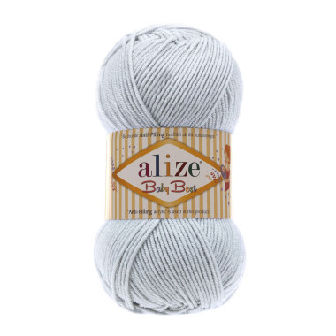 Yarn Alize Baby Best light gray (224)
