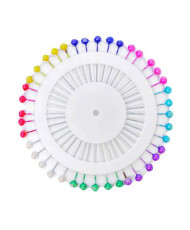 Basting pins with colored head Rosette, 40 pcs