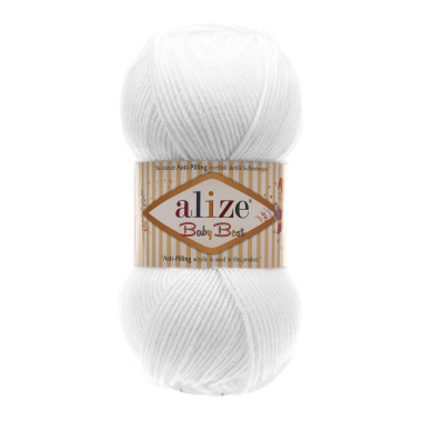 Yarn Alize Baby Best white (55)