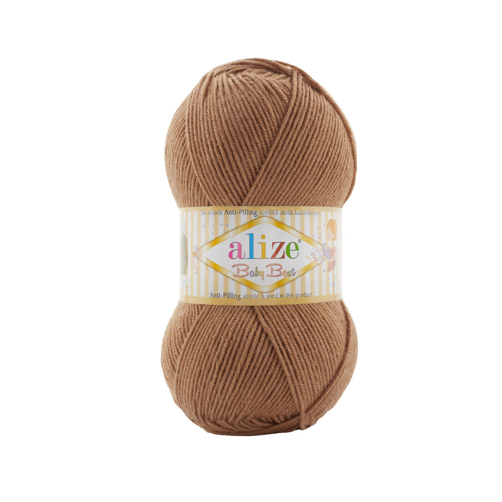 Пряжа Alize Baby Best темный беж (824) Пряжа Alize Baby Best темный беж (824)