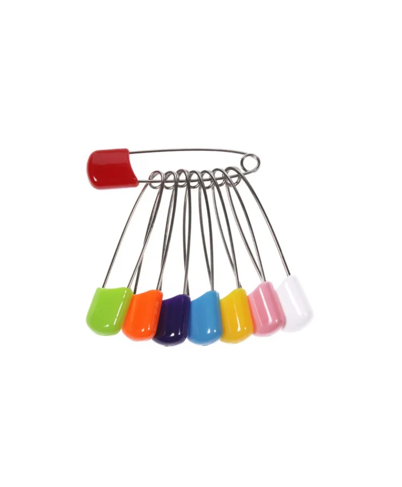 Safety pin blue 4 cm