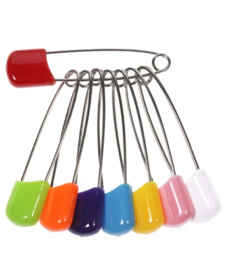 Safety pin yellow 4 cm