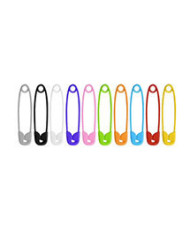 Pins 30 mm, multi-colored, 10 pcs.