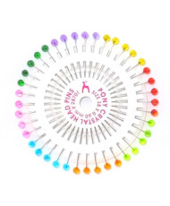 Basting pins with colored head Rosette, Pony (28701), 40 pcs.