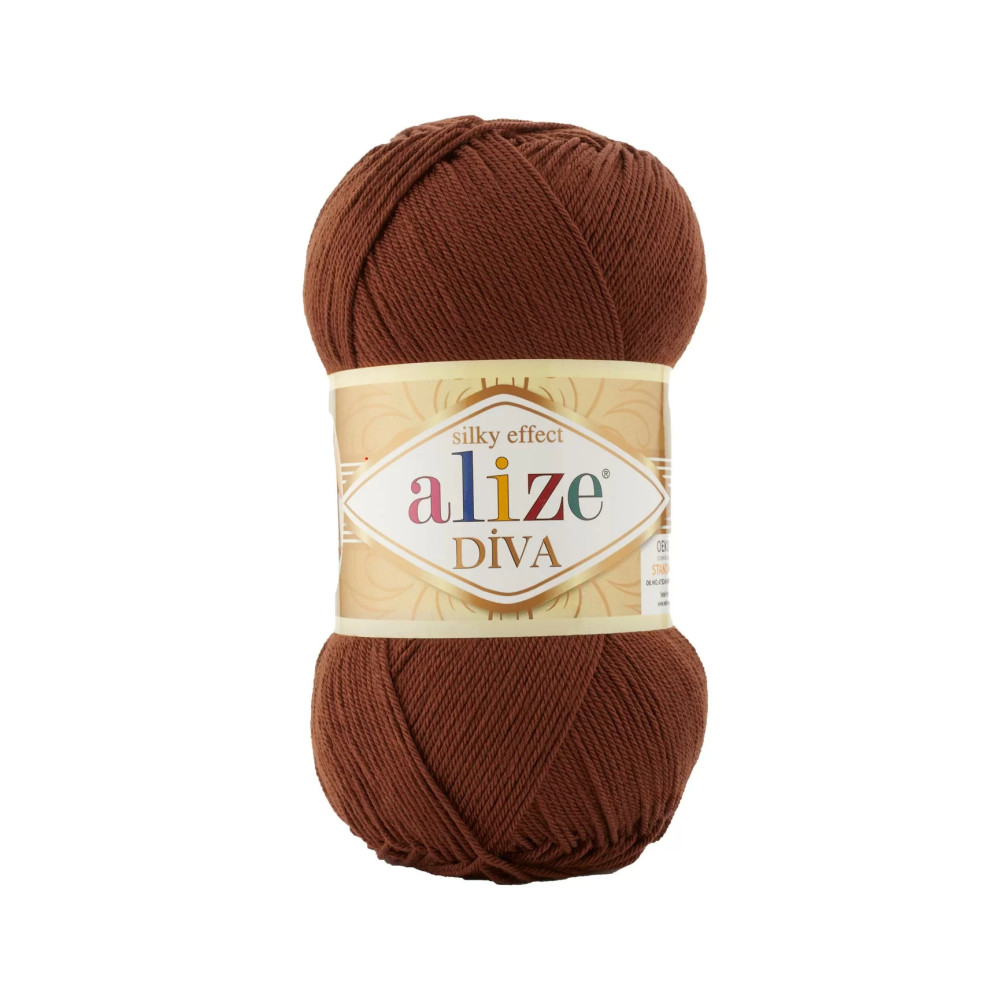 Пряжа Alize Diva шоколад (690) Пряжа Alize Diva шоколад (690)