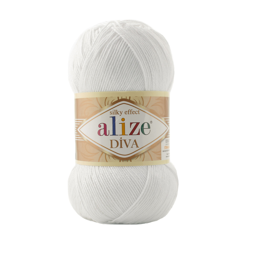 Пряжа Alize Diva білий (55)