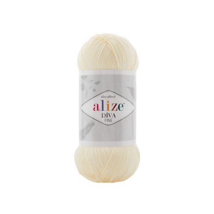 Yarn Alize Diva Fine cream (01)