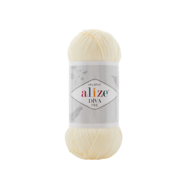 Yarn Alize Diva Fine cream (01)