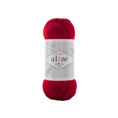 Yarn Alize Diva Fine red (106)