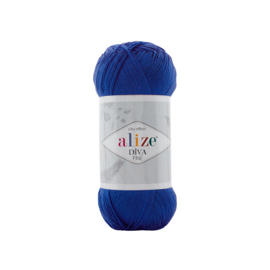 Пряжа Alize Diva Fine королевский синий (132)