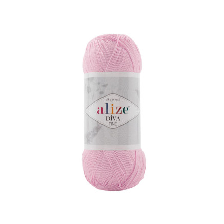 Yarn Alize Diva Fine pastel pink (185)