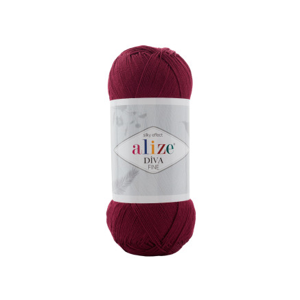 Yarn Alize Diva Fine burgundy (57)