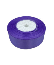 Decorative satin ribbon 2.5 cm, lilac- 1 meter
