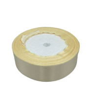 Decorative satin ribbon 2.5 cm, vanilla - 1 meter