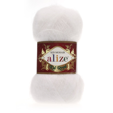 Yarn Alize Kid Royal 50 white (55)