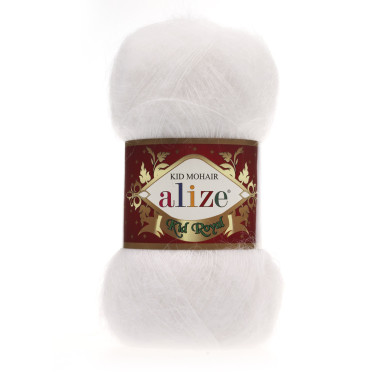 Yarn Alize Kid Royal 50 white (55)
