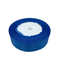 Decorative satin ribbon 2.5 cm, cornflower- 1 meter