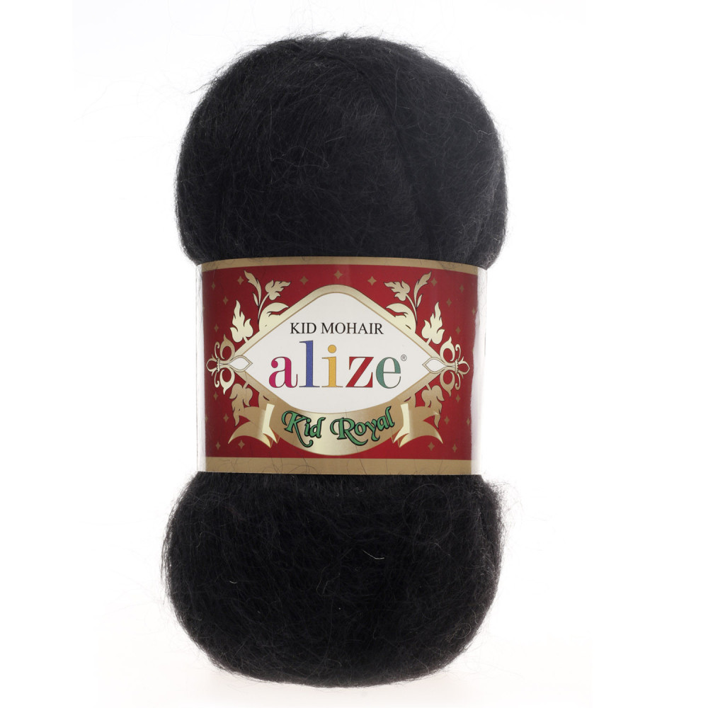 Пряжа Alize Kid Royal 50 чорний (60) Пряжа Alize Kid Royal 50 чорний (60)