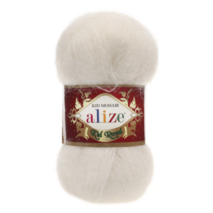 Пряжа Alize Kid Royal 50 молочный (62)