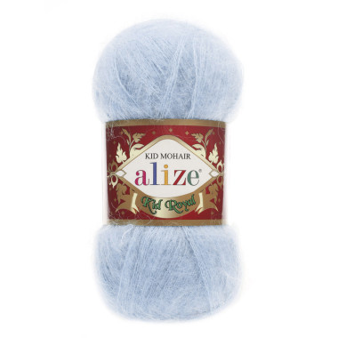 Yarn Alize Kid Royal 50 light blue (183)