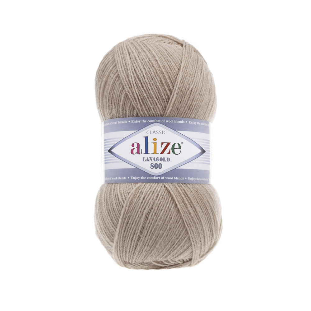 Пряжа Alize Lana Gold 800 бежевий (05)