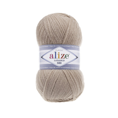 Пряжа Alize Lana Gold 800 бежевий (05)
