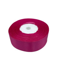 Decorative satin ribbon 2.5 cm, pink - 1 meter