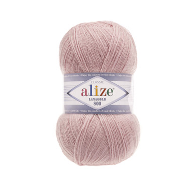 Пряжа Alize Lana Gold 800 пудра (161)