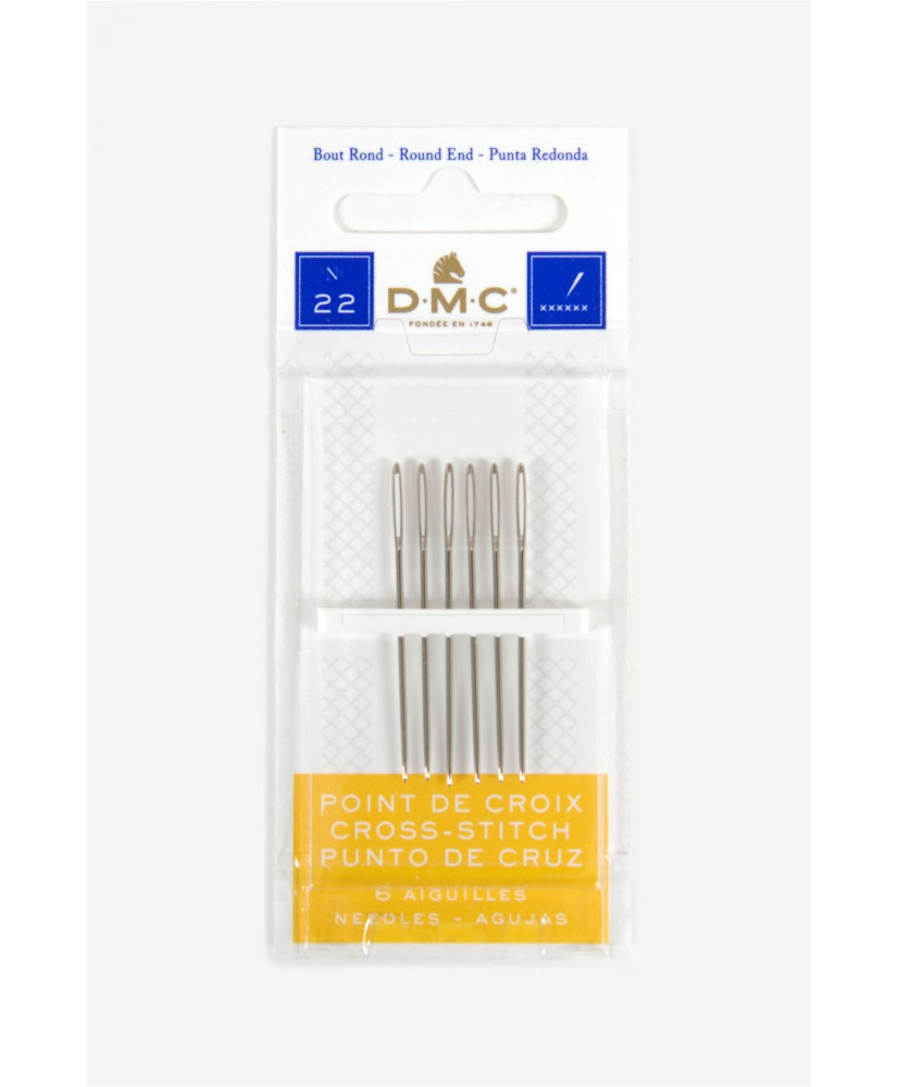 DMC Cross Stitch Needles #22, 6 pcs (1771/1) DMC Cross Stitch Needles #22, 6 pcs (1771/1)