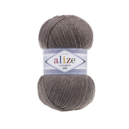 Пряжа Alize Lana Gold 800 світло-коричневий (240)