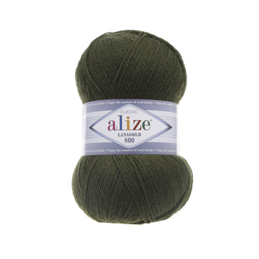 Пряжа Alize Lana Gold 800 хакі (29) Пряжа Alize Lana Gold 800 хакі (29)