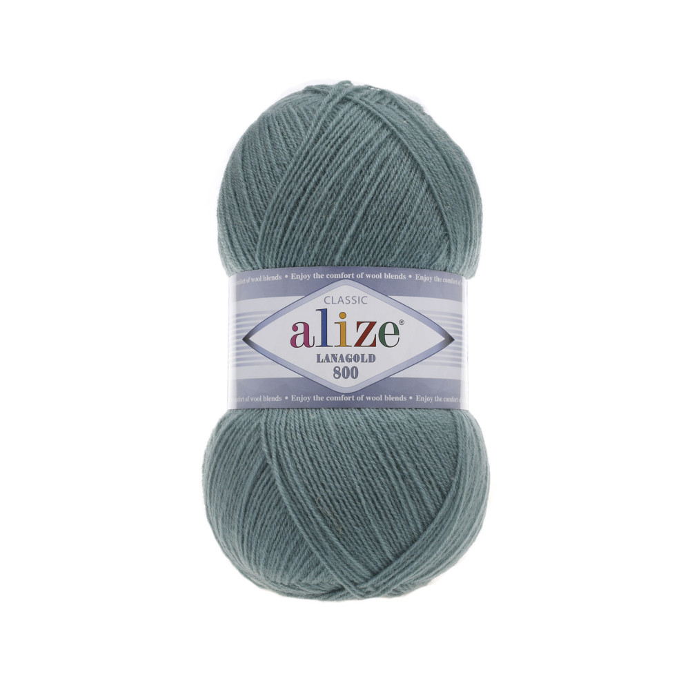 Пряжа Alize Lana Gold 800 темна м'ята (386) Пряжа Alize Lana Gold 800 темна м'ята (386)
