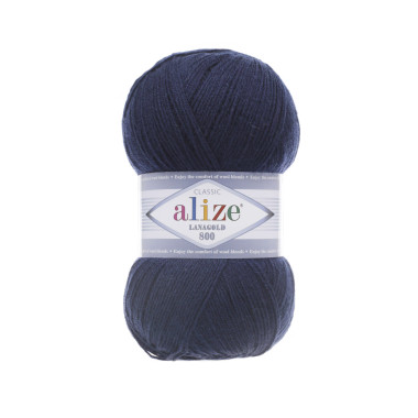 Yarn Alize Angora Lana Gold 800 dark blue (58)