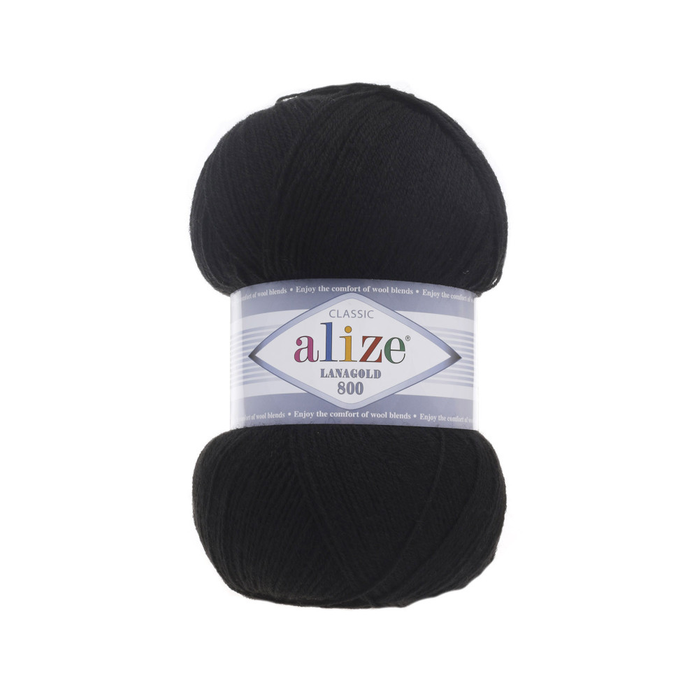 Yarn Alize Angora Lana Gold 800 black (60) Yarn Alize Angora Lana Gold 800 black (60)